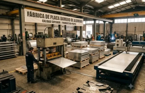 Fábrica de Placa Damero de Aluminio