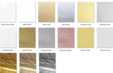 Hoja metálica de sublimación A4 para impresión por calor