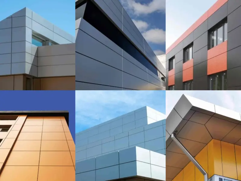 Paneles de material compuesto de aluminio para revestimiento exterior