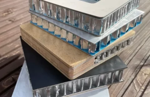 Panel de aluminio tipo panal estructural