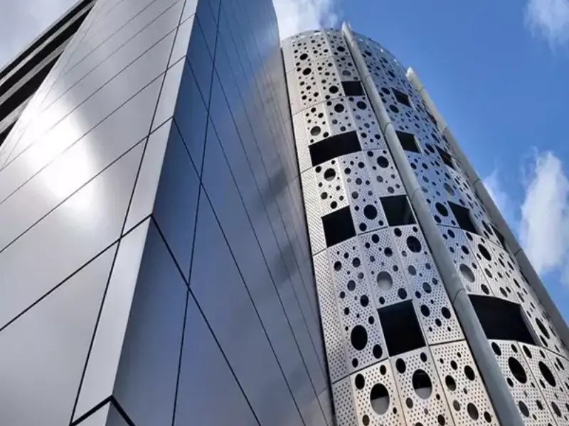 Estructura de muro cortina de aluminio