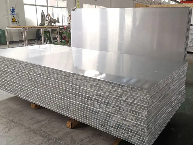 Estructura del núcleo de panal de aluminio 5052 de cerca