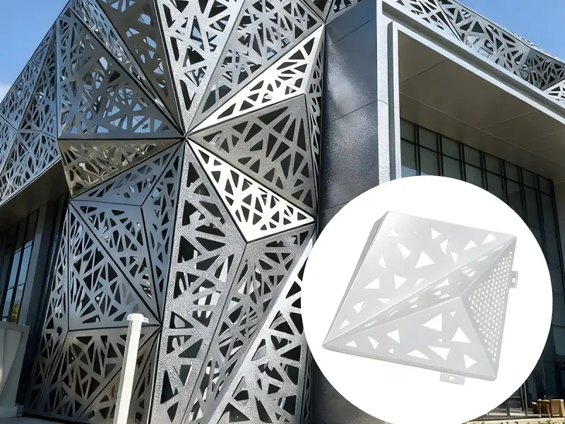 fachada moderna de vidrio y aluminio