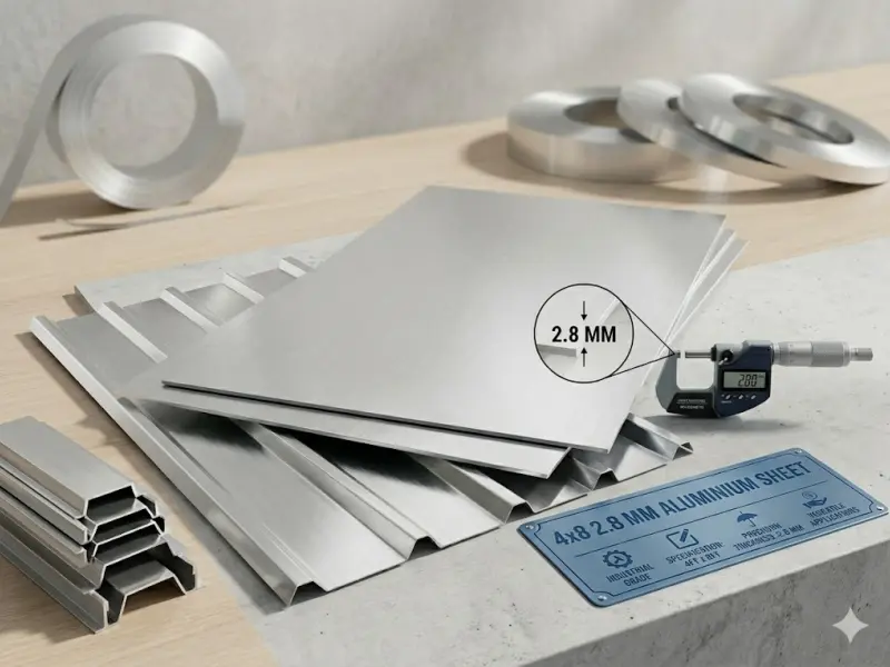 4x8 2.8 MM LÁMINA DE ALUMINIO