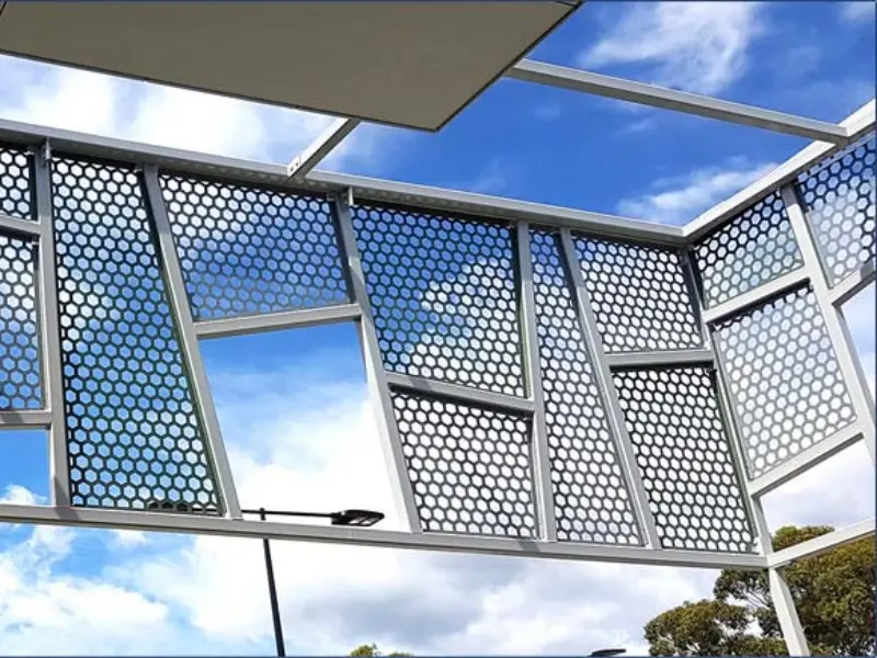 Paneles de Aluminio Perforado Decorativo para Edificios