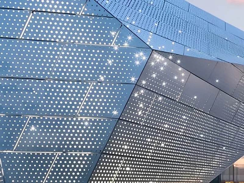 Paneles de Aluminio Perforado para Revestimiento de Fachadas