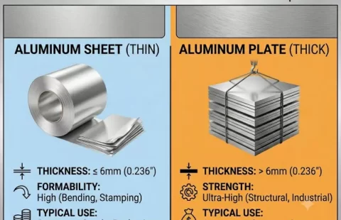 Lámina vs Placa de Aluminio: Cómo Elegir el Material Correcto